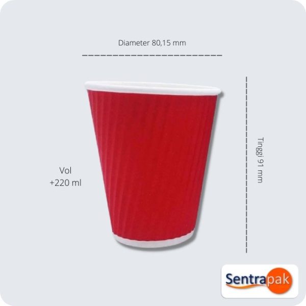 hot-paper-cup-8oz-slim-v-wrap-merah